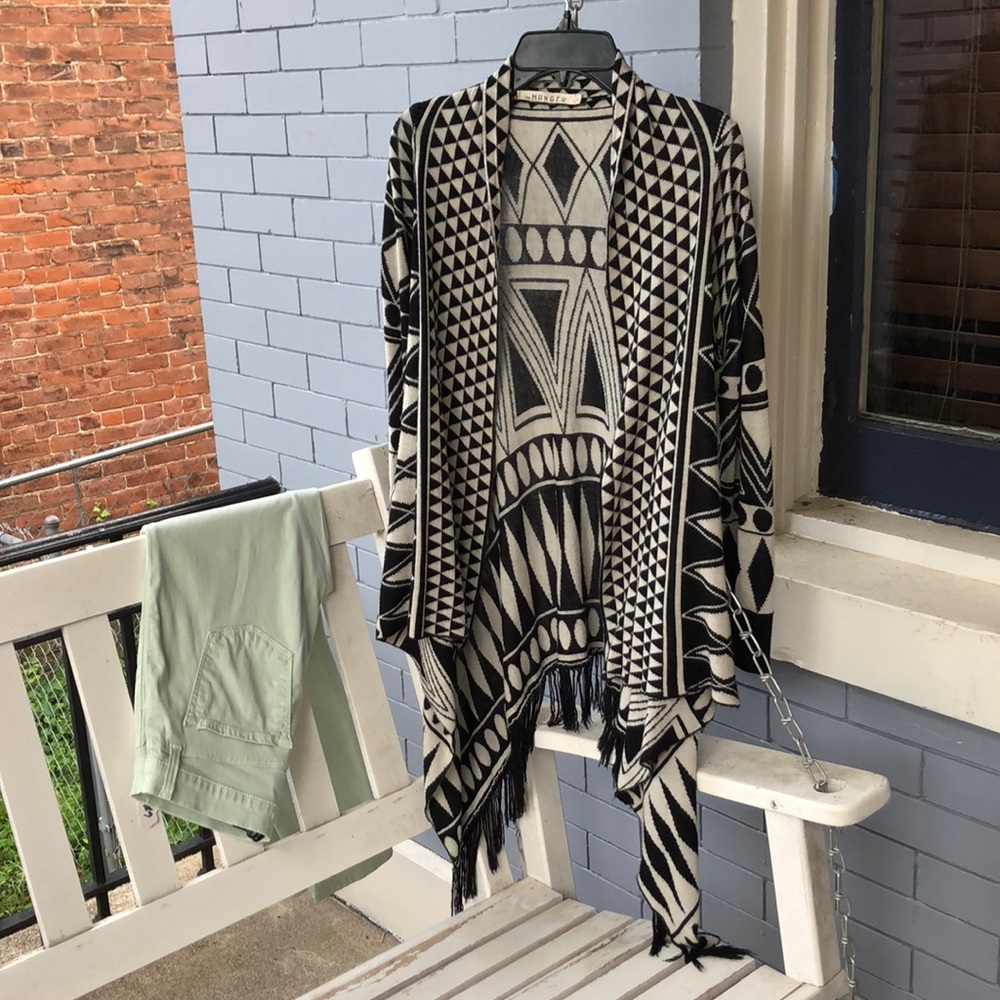 Fringe Knit Cardigan